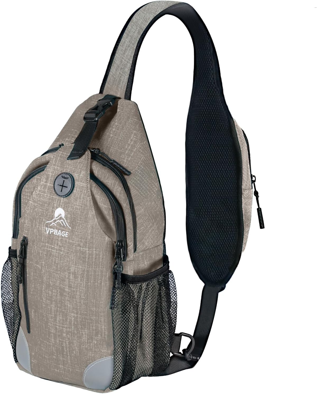 Sling Bag, Crossbody Bag for Men, Cross Body Hiking Backpack, Travel Daypack, Chest Pack with Chest Phone Holder