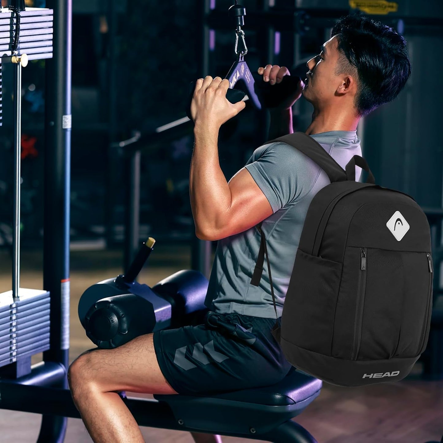 HEAD 30L Waterproof Travel Backpack for Men, 15.6 inch Laptop Backpack, Casual Daypack Backpacks for Sport Gym/Workout/College