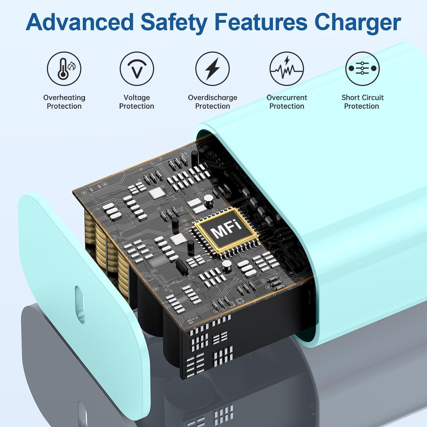 iPhone 16 15 Fast Charger and 10ft Type C to C Cable Cord Long,20W USB C Charging Block for Apple iPhone 16 Pro/16 Plus/15 Pro Max/15/iPad Wall Plug Power Adapter Cube Brick 12.9/11/Air 4th/6 Gen/Mini