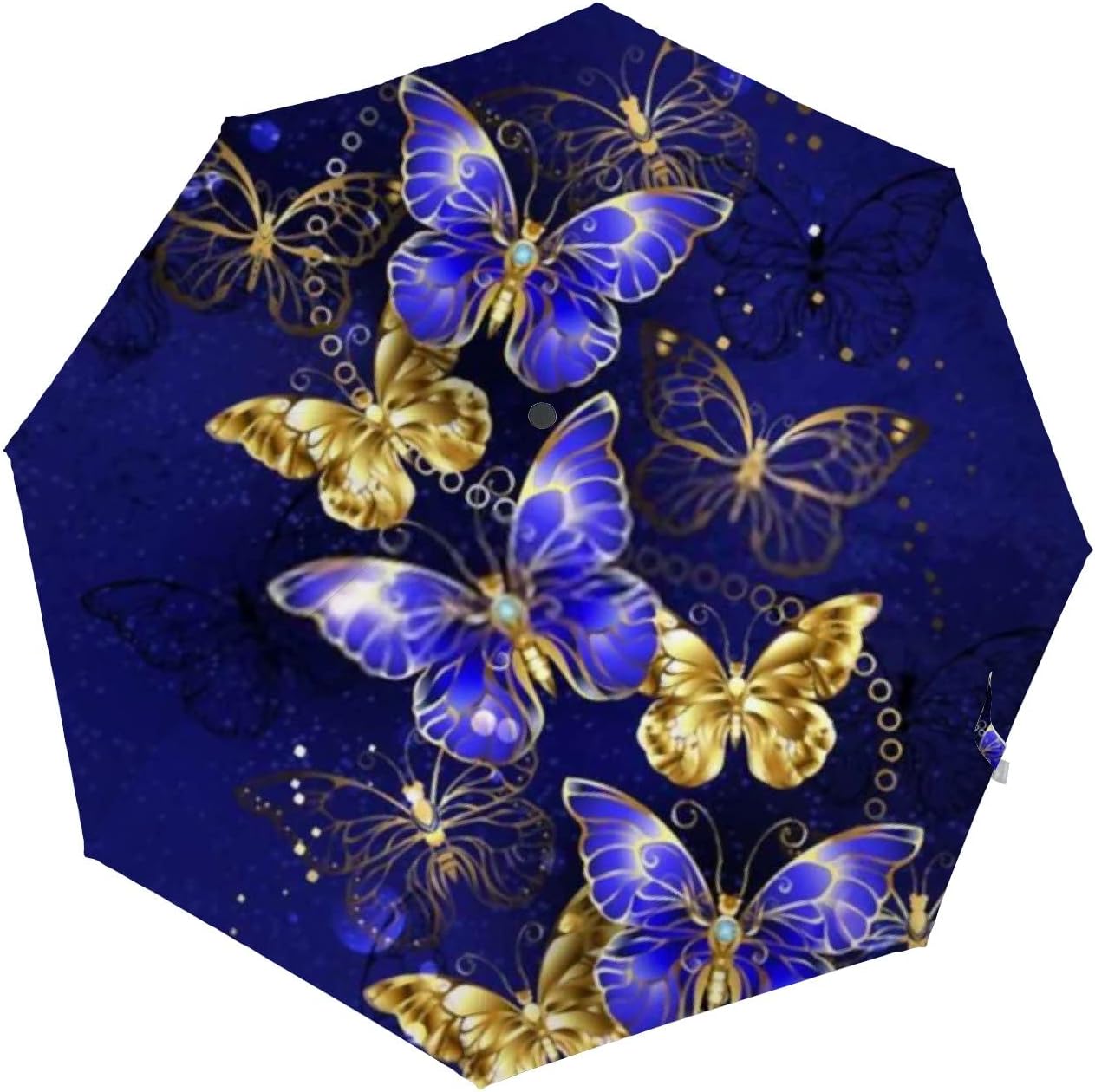 Windproof Travel Umbrella for Rain and Sun - Lightweight, Portable Auto Open Close