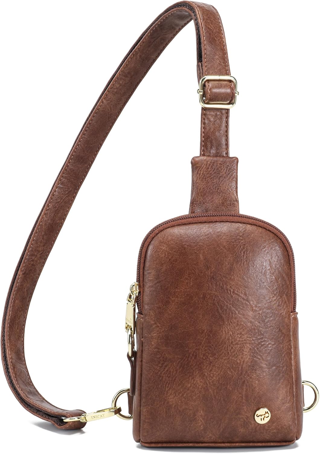 INICAT Travel Small Sling Bag Faux Leather Crossbody Bags Women Cross Body Bag Purses for Woman