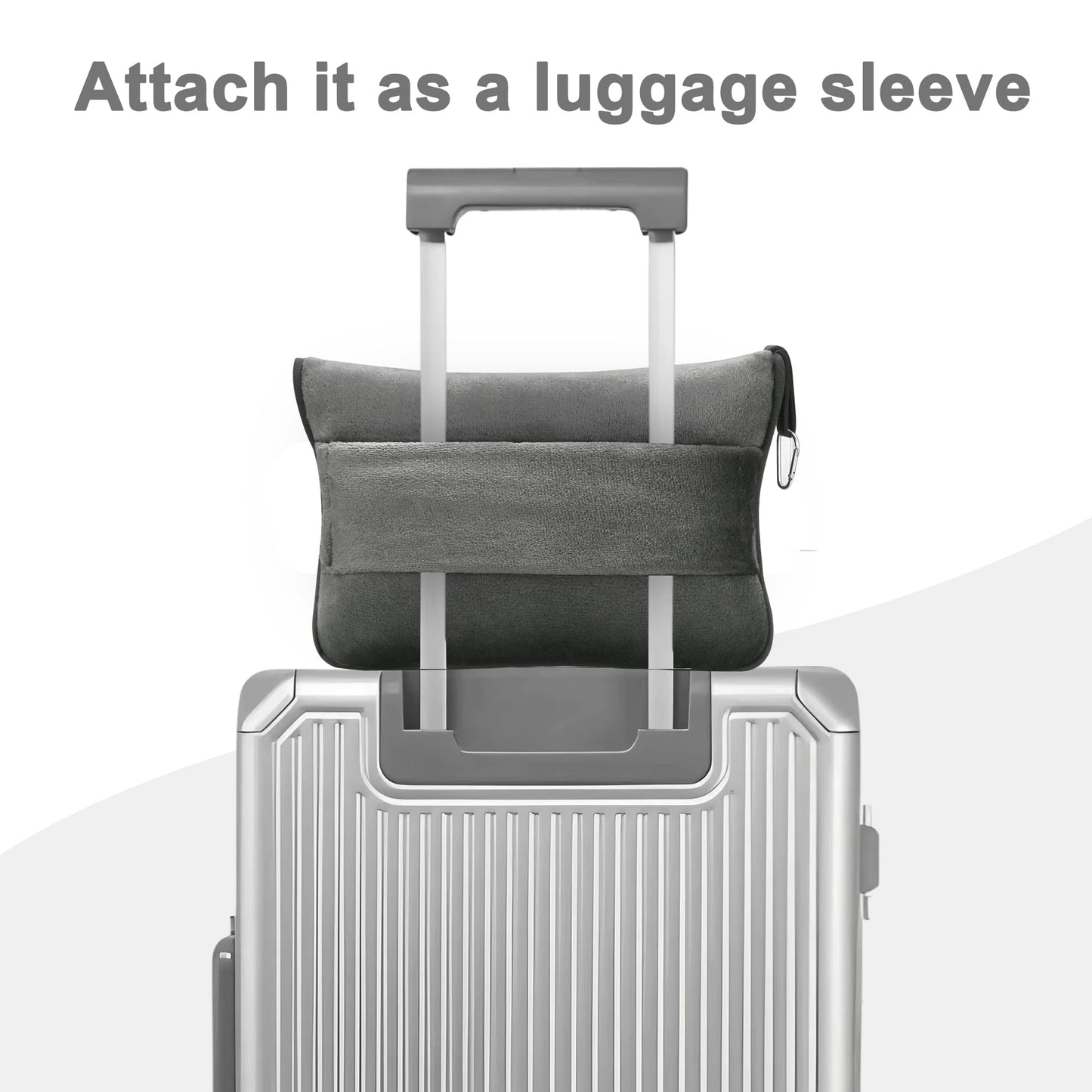 Travel Blanket and Pillow Compact, Premium Soft 2 in 1 Airplane Blanket with Soft Bag