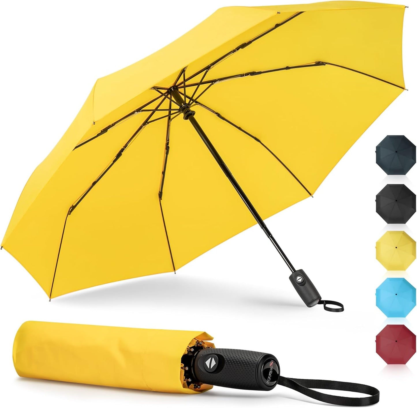 ZOMAKE Compact Golf Umbrella 42/54/62 Inch,Large Golf Umbrellas Windproof Automatic Open Portable Collapsible Travel Umbrella for Men Women