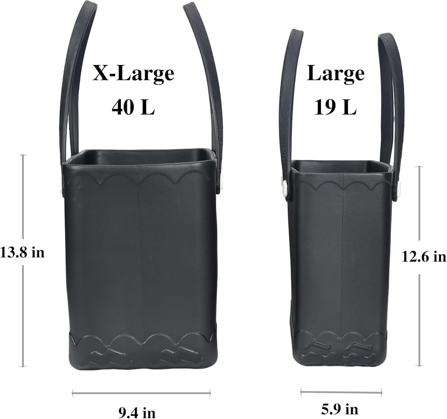 Rubber Beach Bag Waterproof Durable Tote Bag for Beach Sports Pool Modern Rubber Tote