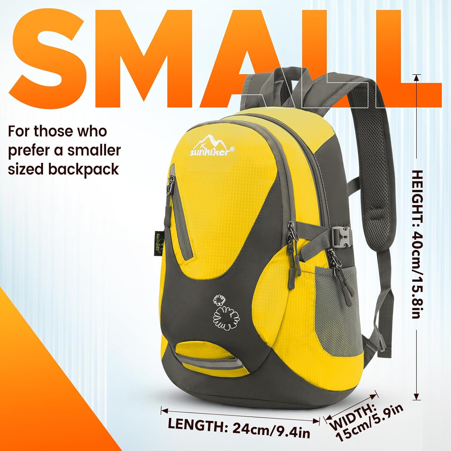 sunhiker Small Hiking Backpack Women Men 20L Lightweight Travel Backpack Daypack Casual Backpack