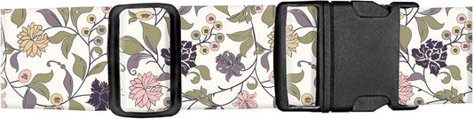Luggage Straps for Suitcases, Adjustable Travel Belt, Durable Wide Luggage Strap, Cute Suitcase Strap Identifiers with Buckle, Bag Straps for Luggage, Cute Boho Flowers