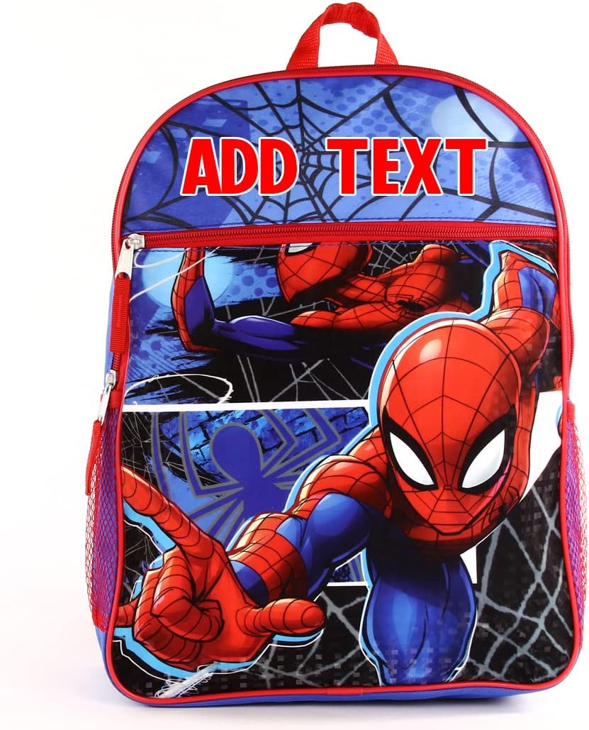 Personalized 16 Inch License School Backpack - Spider-Man