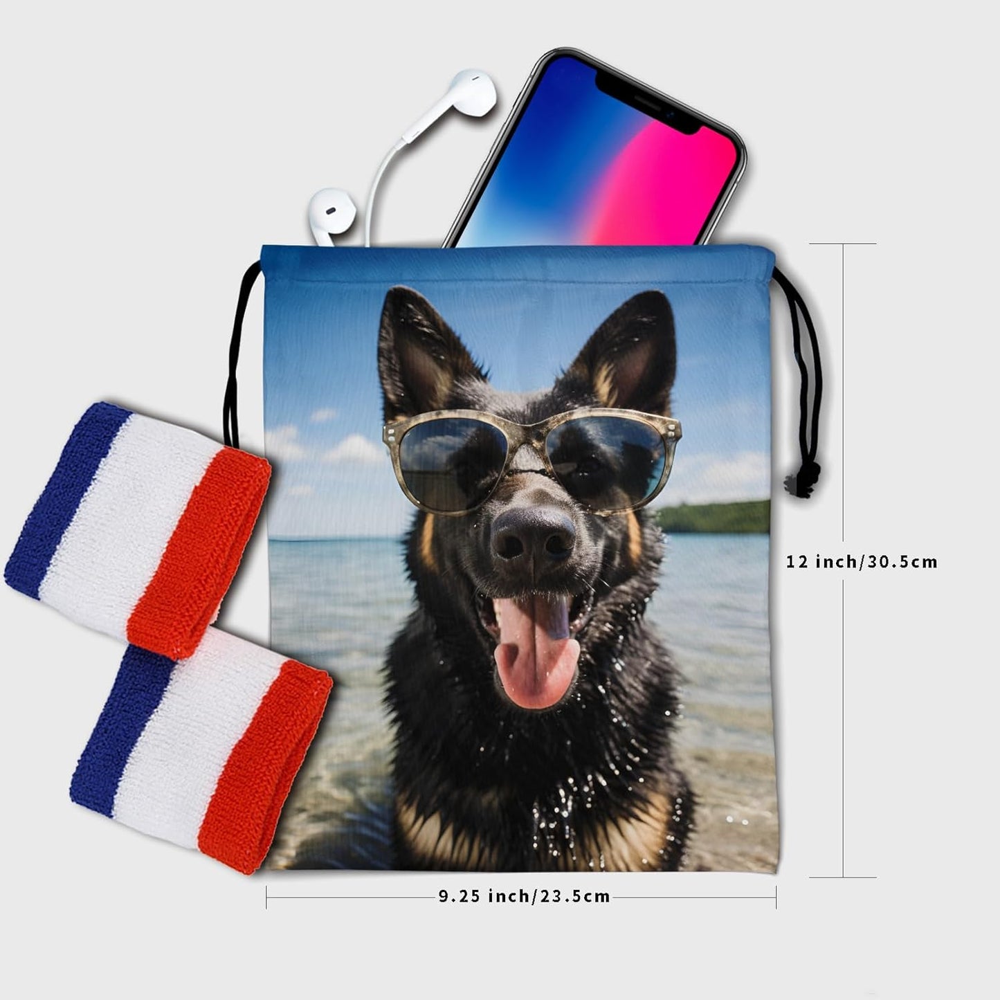 Nerxy Pet Gymnastics Grip Bag Dog Cat Drawstring Grip Bags Puppy Shoe Bag Gym Storage Pouch