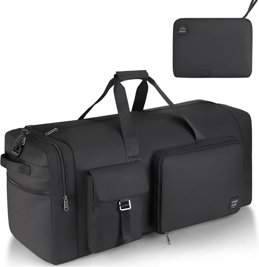 80L Large Duffle Bag for Travel, Urtala 26” Travel Duffle Bag for Men and Women, Foldable Traveling Duffel Bags with Shoes Compartment, Waterproof and Tear Resistant