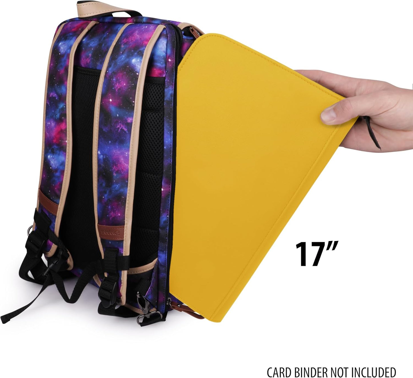 ENHANCE Designer Edition TCG Backpack - MTG Deck Bag Card Binder Space, TCG Deck Box Storage, MTG