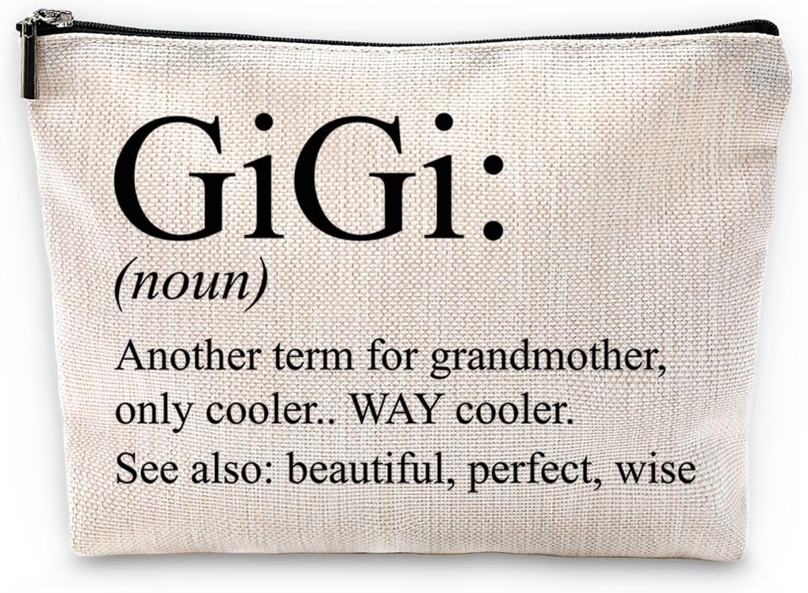 Sufamb Gigi Gifts for Grandma,Grandma Makeup Bag,Gigi Gifts,Gigi Mother's Day Gifts,Grandma