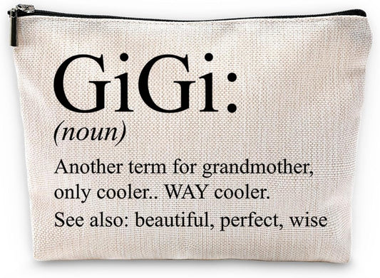 Sufamb Gigi Gifts for Grandma,Grandma Makeup Bag,Gigi Gifts,Gigi Mother's Day Gifts,Grandma Gifts,Grandma Gifts from Grandchildren,Grandma Birthday Gifts,Gigi Small Cosmetic Makeup Bag for Purse