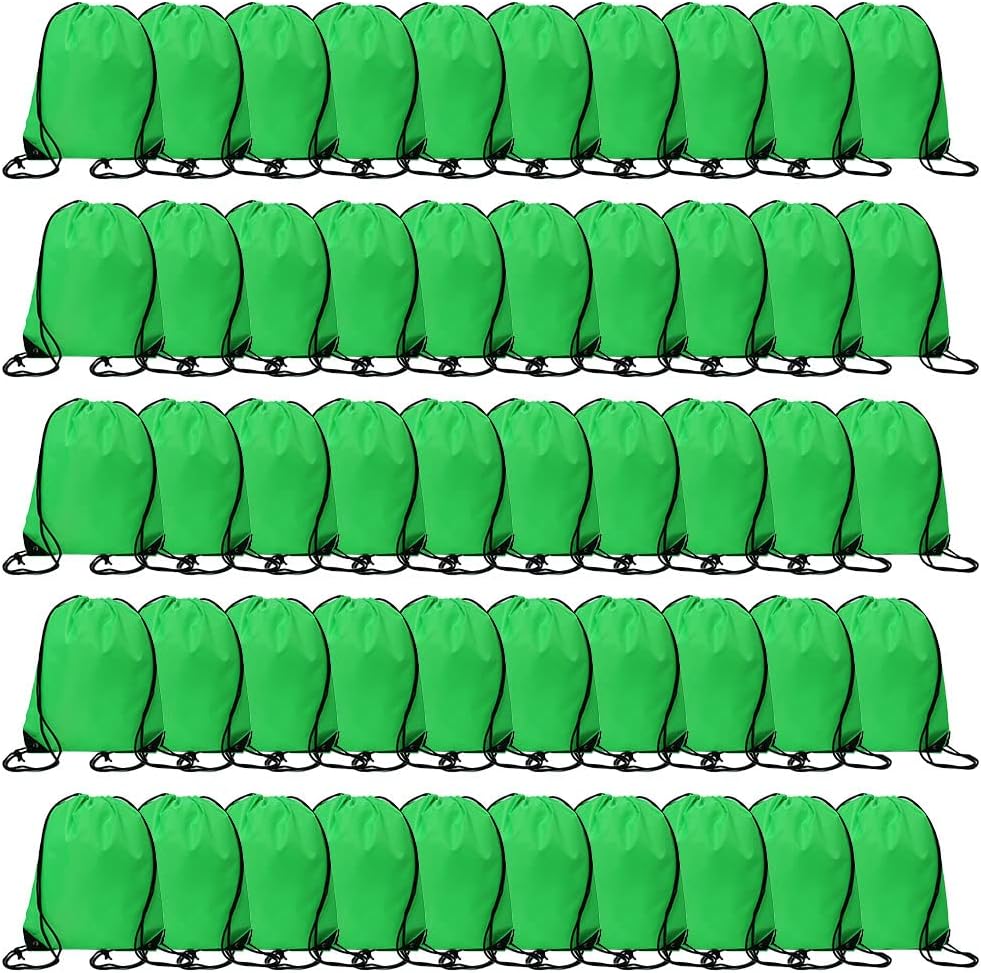 Bulk Drawstring Bags, Polyester Draw String Bags, Gym Sports Cinch Bag Drawstring Backpack for Women Men