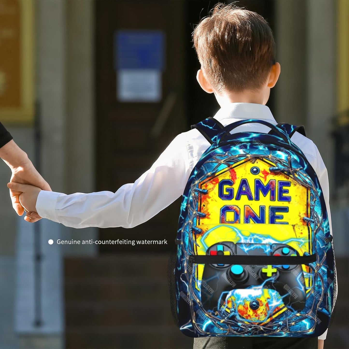 School Backpack For Boys Abstract Gamepad Boy Backpack For Kids Children Teens Elementary Middle School Boy Backpacks Ages 6-18 Video Games Bookbag back pack