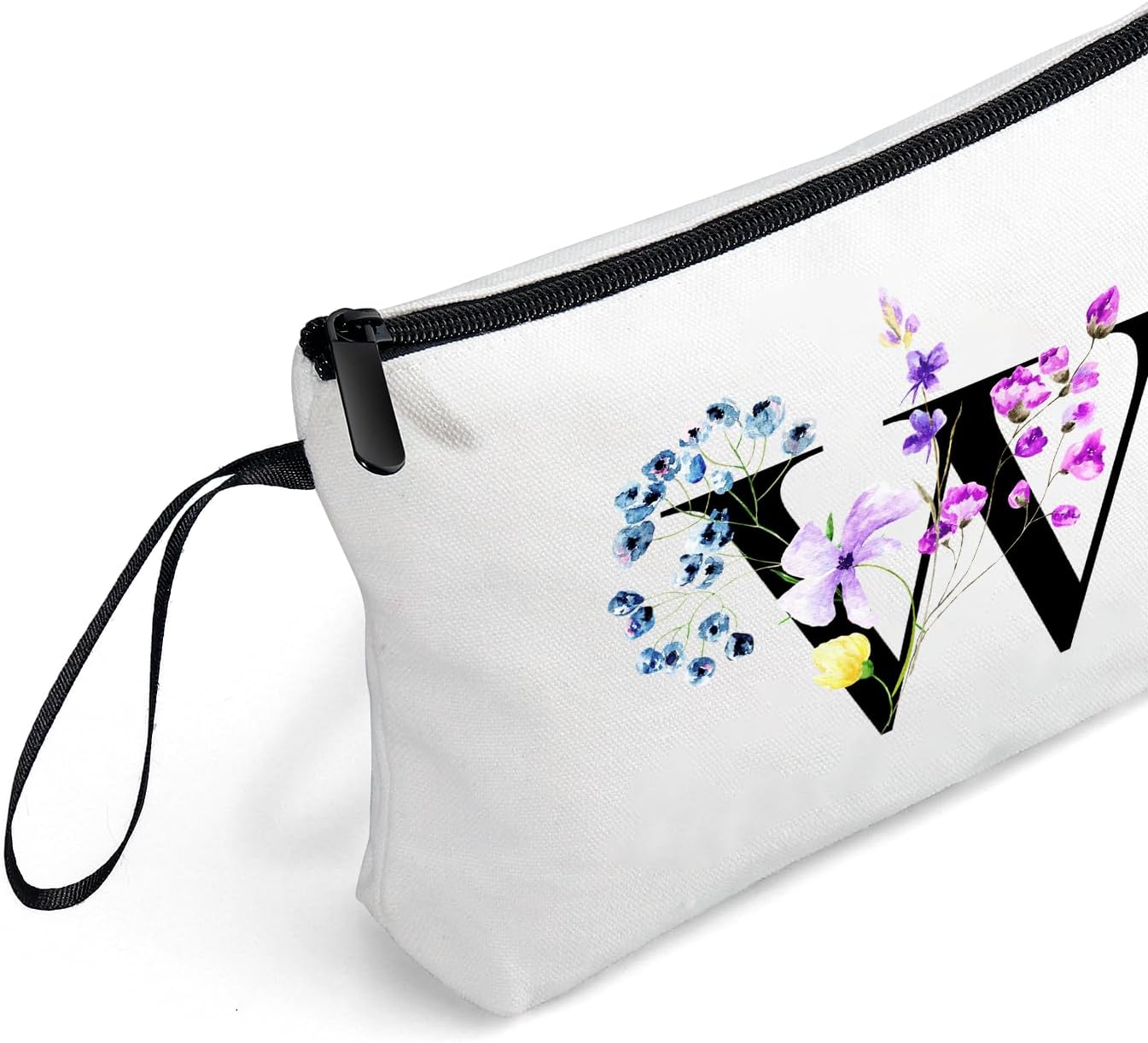 SEAMOON Women Birthday Unique Maid of Honor Friendship Gifts for Women Sister Bridesmaid Bride Personalized Travel Makeup Cosmetic Bag with Mirror Valentines Mothers Day Christmas Graduation W