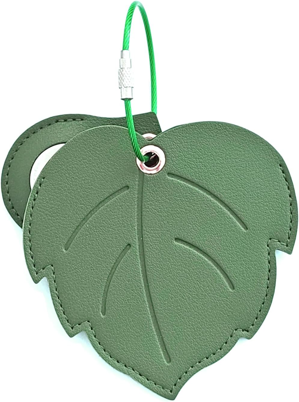 Luggage Tags for Suitcases, Faux Leather Cute & Funny Travel Suitcases Tag with ID Label,Stainless Steel Loop