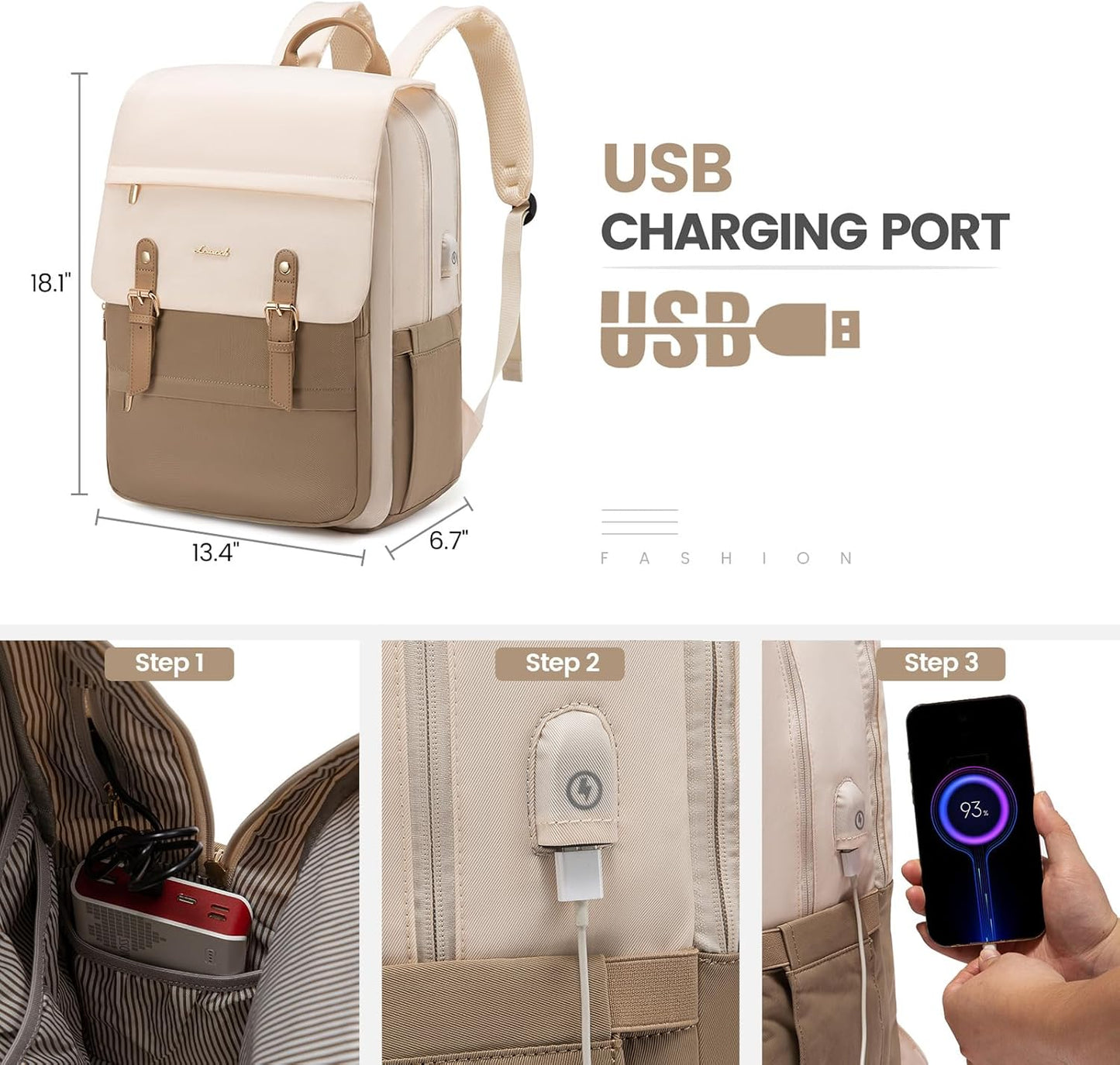 LOVEVOOK Laptop Backpack Purse for Women Fashion Vintage Computer Backpack 17 Inch Large Teacher