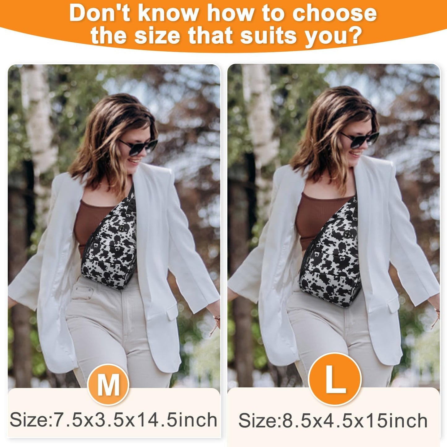 Crossbody Bags for Women Men Trendy Sling Bag Backpack Casual Chest Bag with Convertible Shoulder