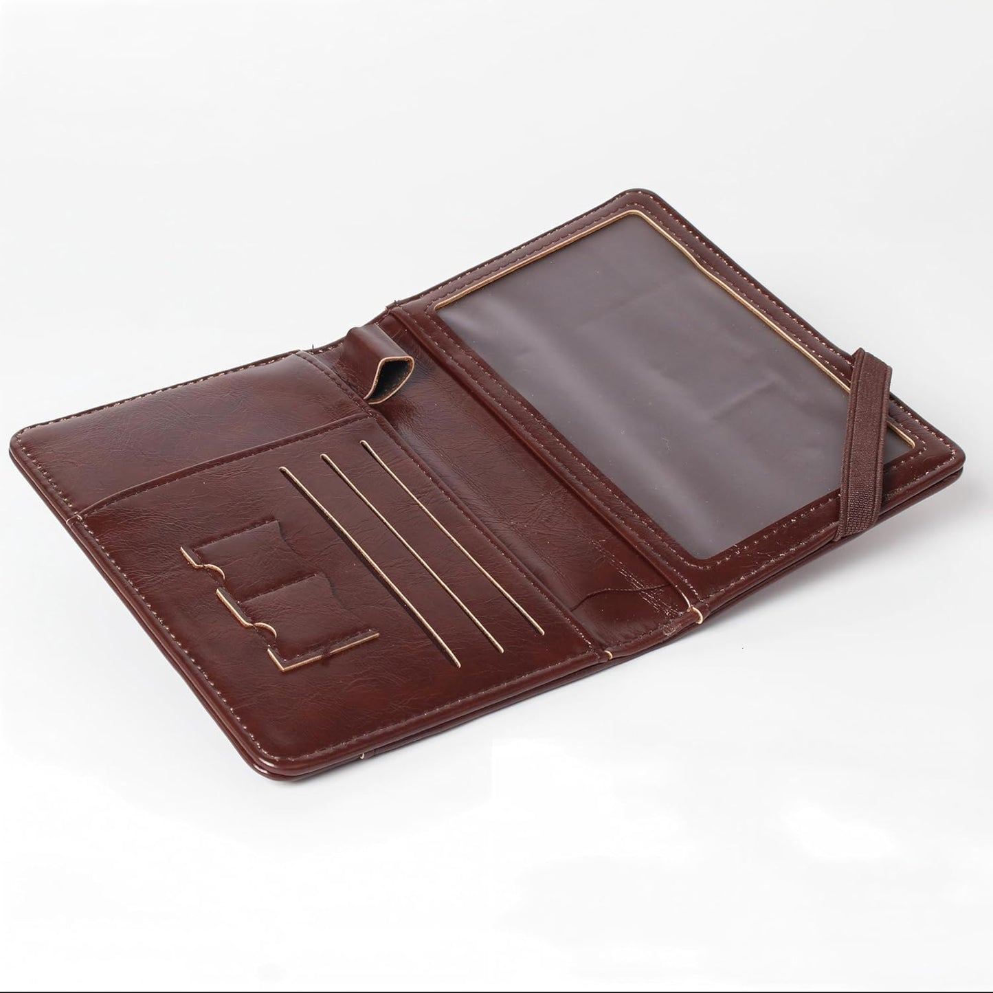 RFID Passport Wallet, RFID Passport Holder for Wallet, Essential Travel Anti-Theft Wallet Storage Case, Anti-Theft Protective Case,Coffee