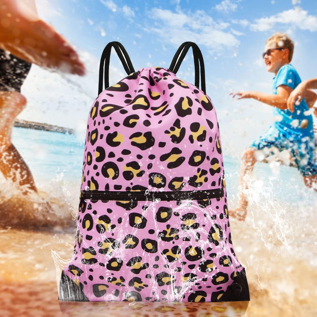 HOLYLUCK Drawstring Backpack Bag Sport Gym Sackpack
