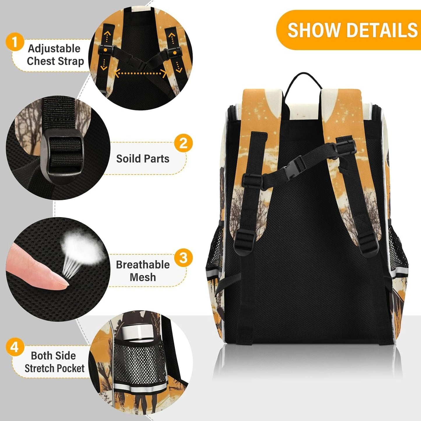 Western Cowboys Cute Backpack For Girls Kids Backpack Boys Teen School Bag Bookbag Travel Daypacks