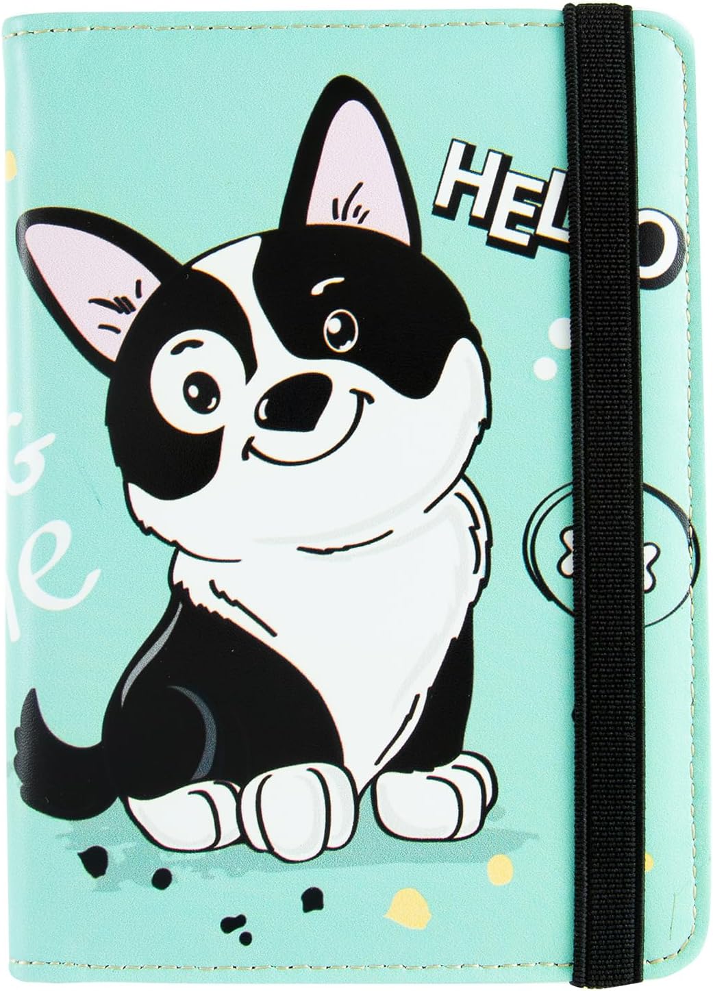 Passport Holder Women,RFID Blocking Travel Wallet,Leather Card Case Travel Document Organizer Credit Card Holder Girl Men (Cute dog)