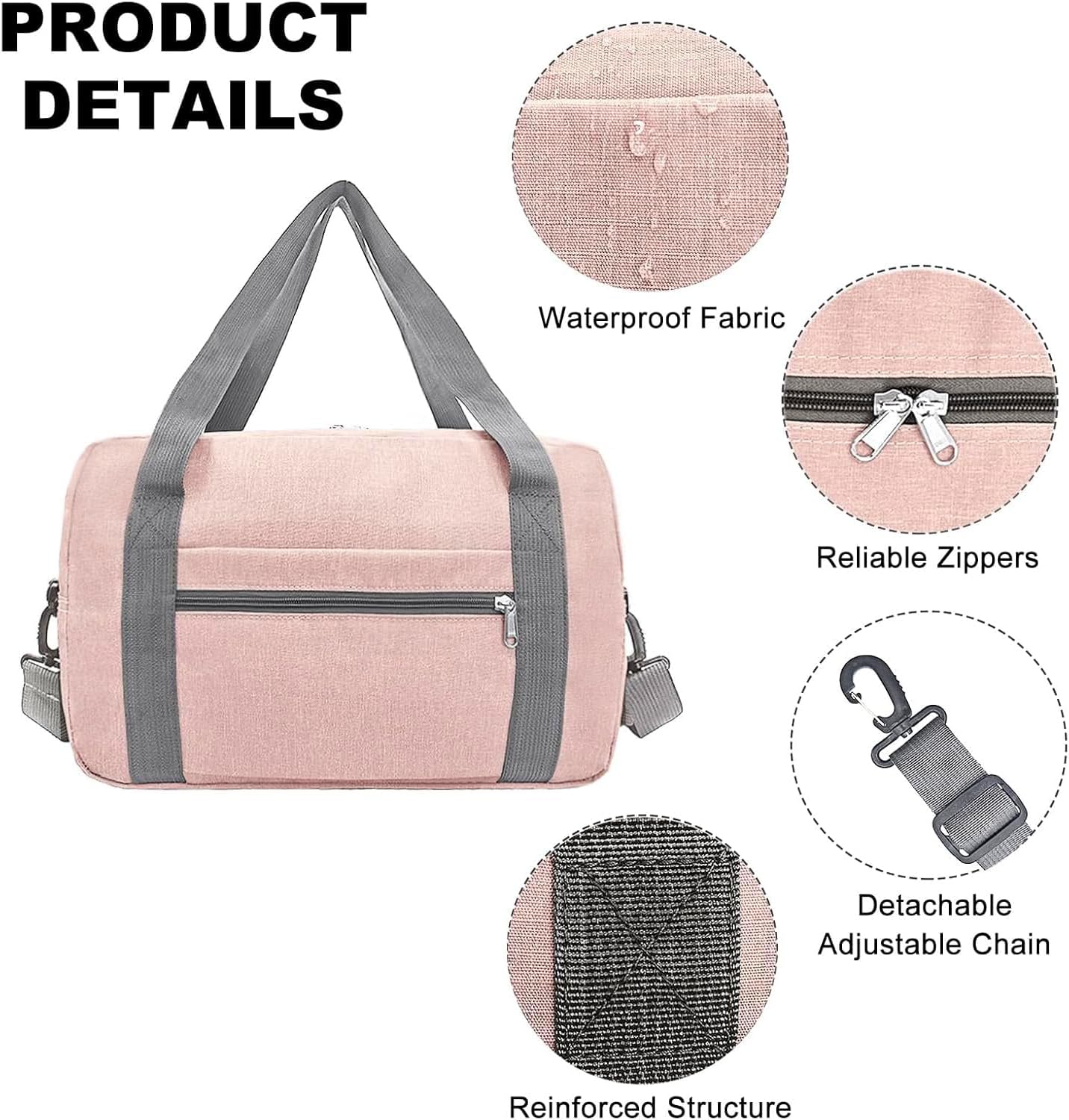15 Inch Small Carry On Bags for Airplanes Spirit Airlines Personal Item Bag Underseat Foldable