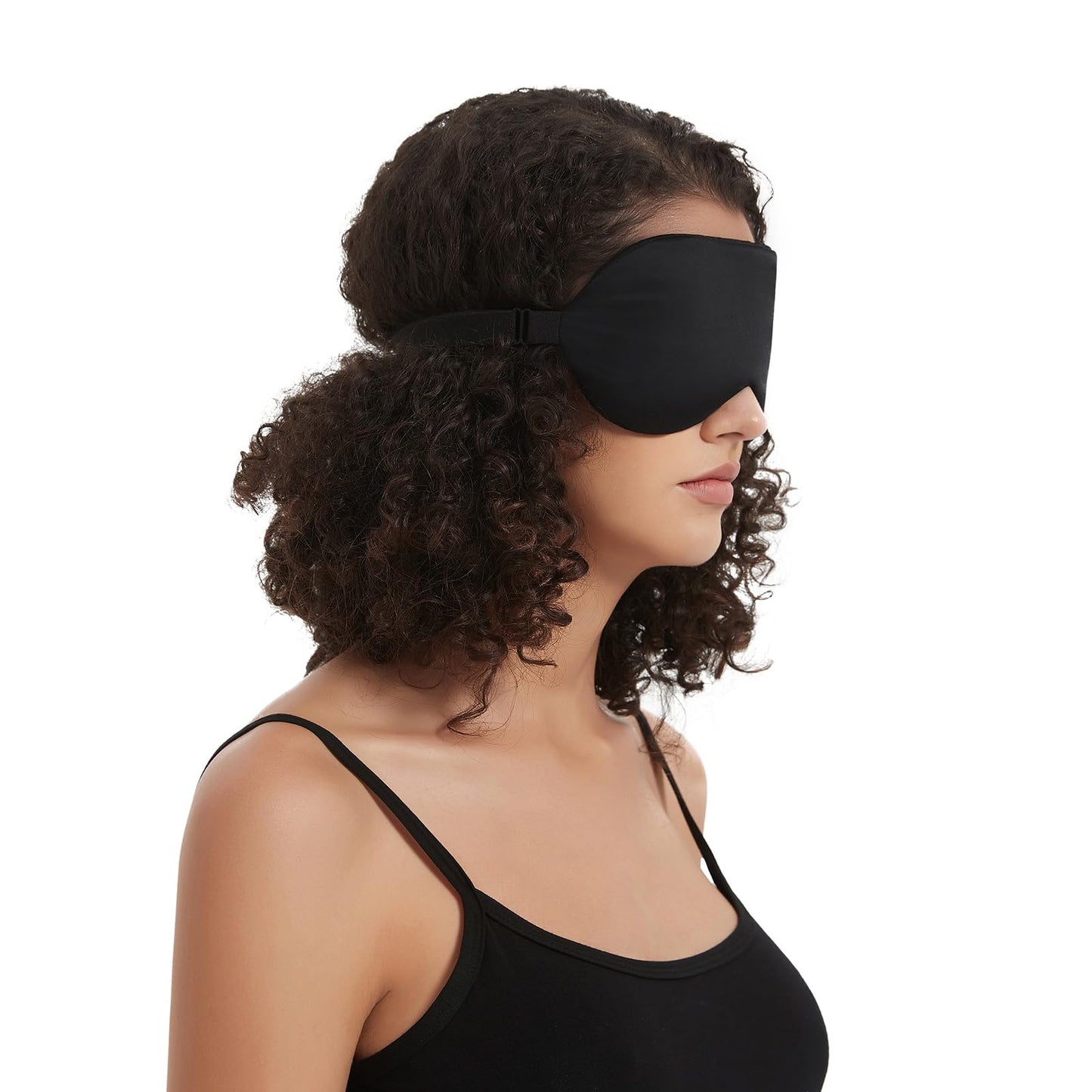 Alaska Bear Sleep Mask Silk Eye Cover with Shaped Pad, Machine Washable