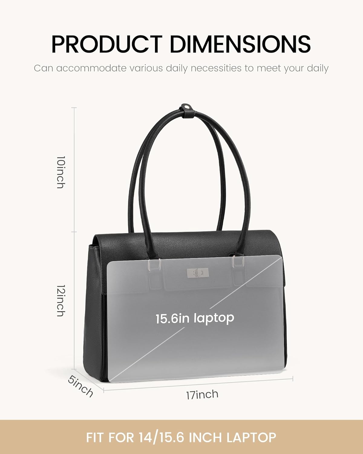 LOVEVOOK Laptop Bag for Women Work Tote Messenger Bag Waterproof Business Office Professional Handbag Shoulder Bag