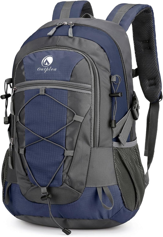 25L Small Waterproof Hiking Backpack Day Pack for Men Women, Lightweight Travel Backpack with Padded Straps, Blue