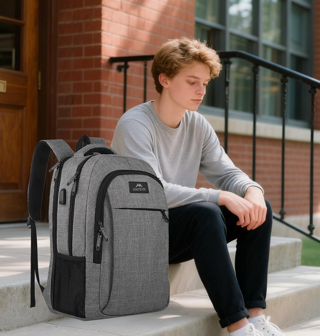 17 Inch Laptop Backpack, MATEIN TSA Large Backpack for Travel and Business with USB Charger Port