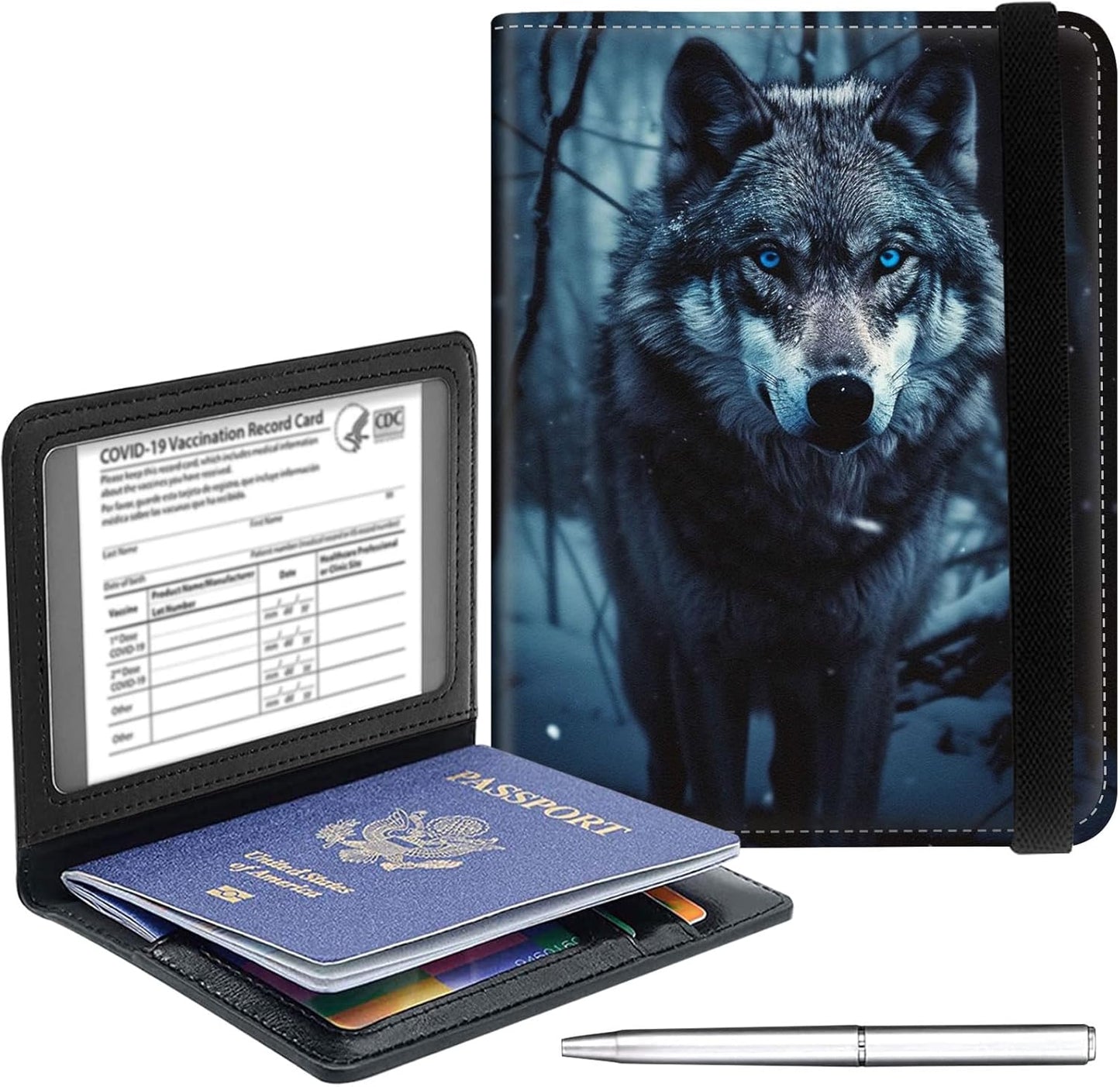 Passport Holder Cover Wallet Travel Essentials RFID Blocking Case Leather Passport Cover Wallet