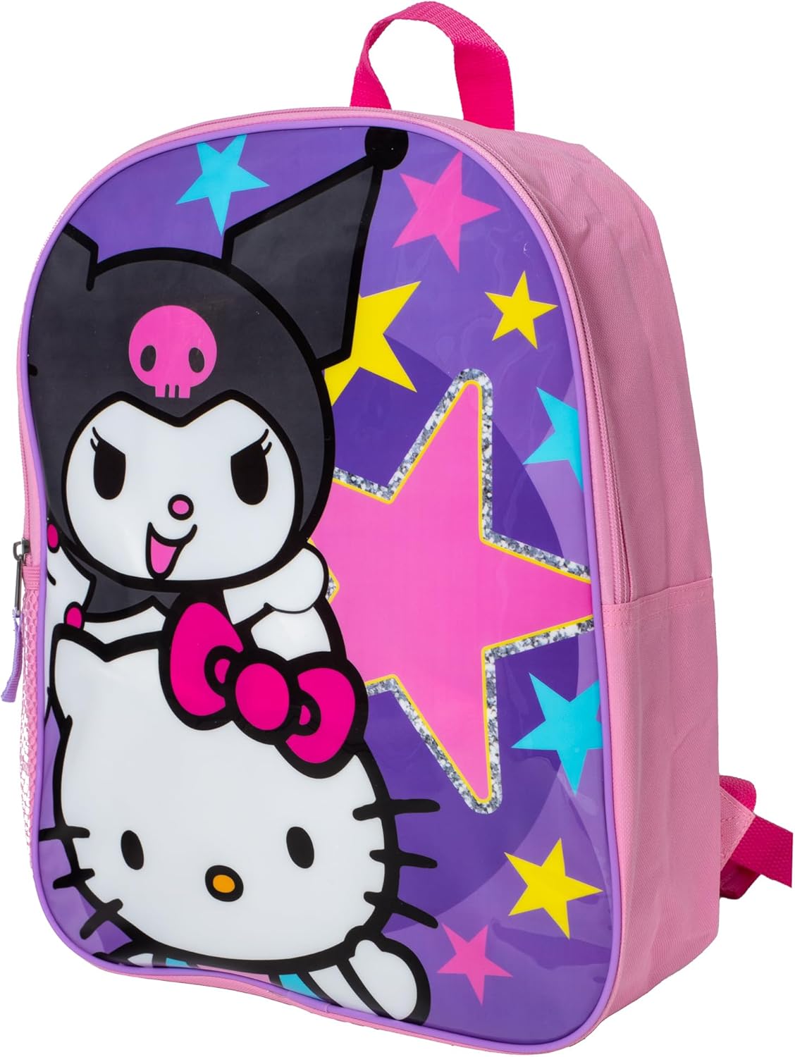 AI ACCESSORY INNOVATIONS Sanrio's Hello Kitty & Kuromi Kids Backpack, Elementary School Girls Book