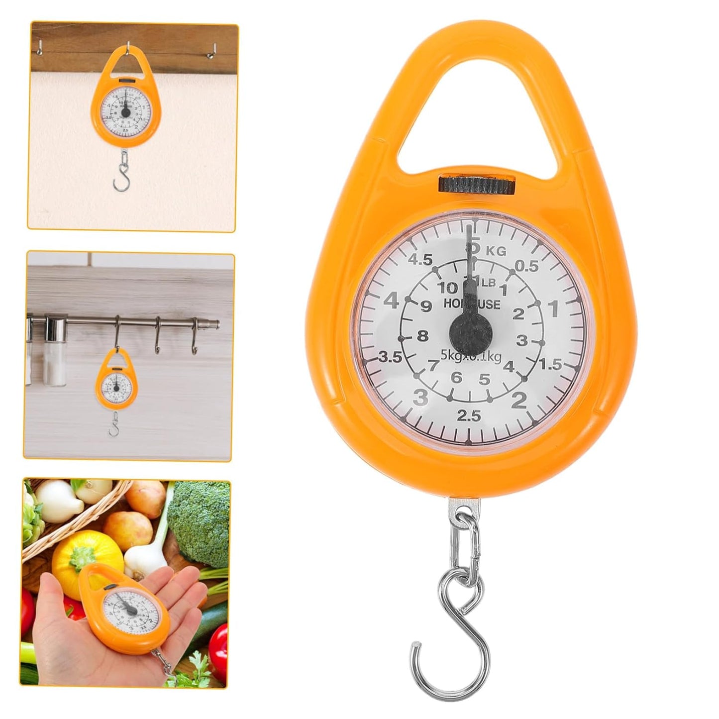 4pcs Hanging Weight Scale for Luggage Suitcase Scale Travel Weighing Hook