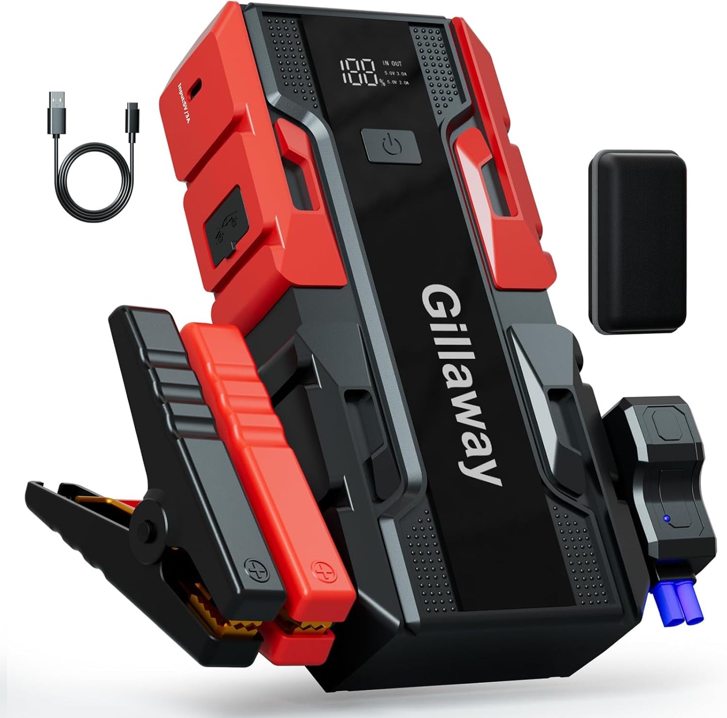 001B 3500A Car Jump Starter Battery Pack (Up to 9.0L Gas and 7.0L Diesel Engine), 12V Car Charger Jump Starter Portable Battery Jump Starter with Power Bank