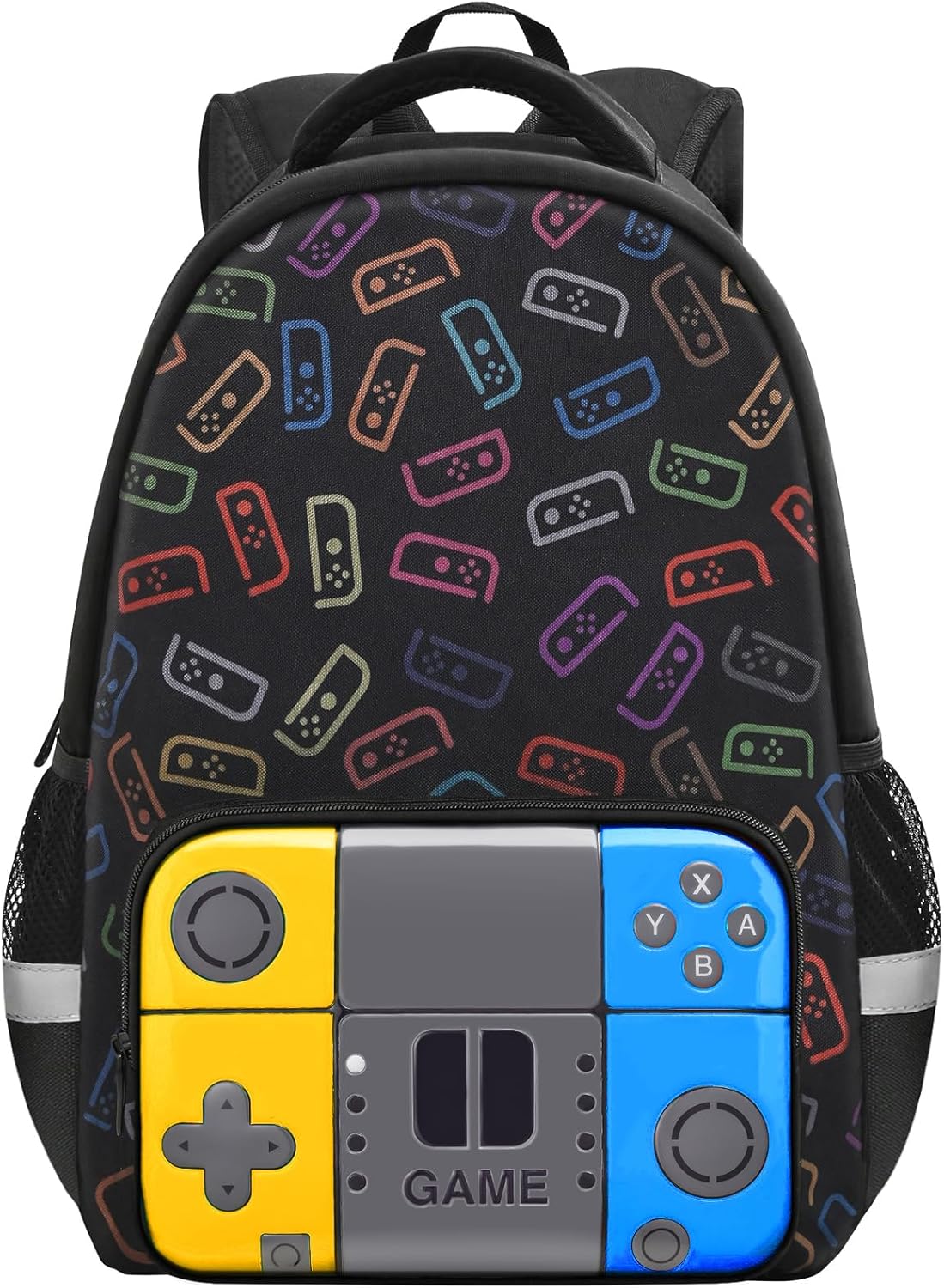 Boys Backpack for School,Gamer Backpack for Boys Kids,Boy Bookbag for Elementary Middle School Student,Video Game Bookbag For Boy Kids Teen Age 6-14,17″