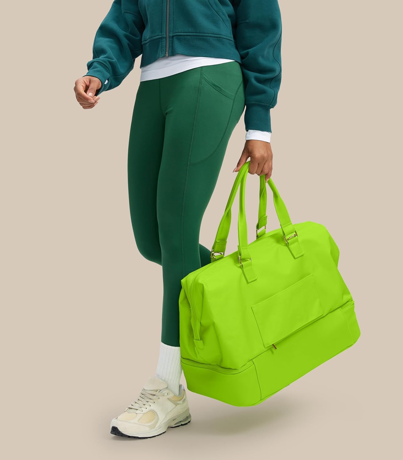 Weekender Bags for Women, Large Travel Duffel Bag with Shoes Compartment, Carry On Overnight Tote Bags with Toiletry Bag
