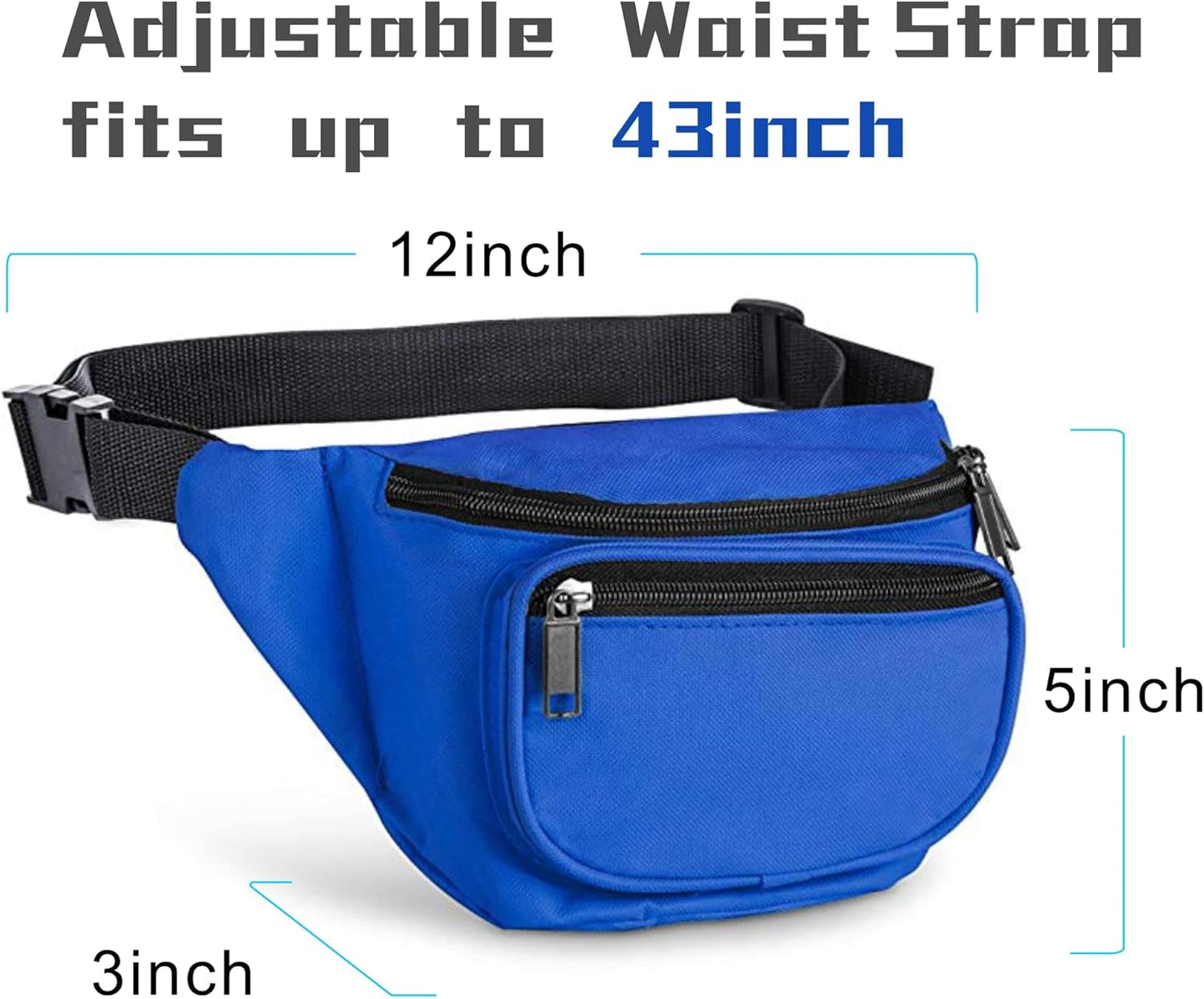 Fanny Pack, BuyAgain Quick Release Buckle Travel Sport Waist Fanny Pack Bag For Men Or Women