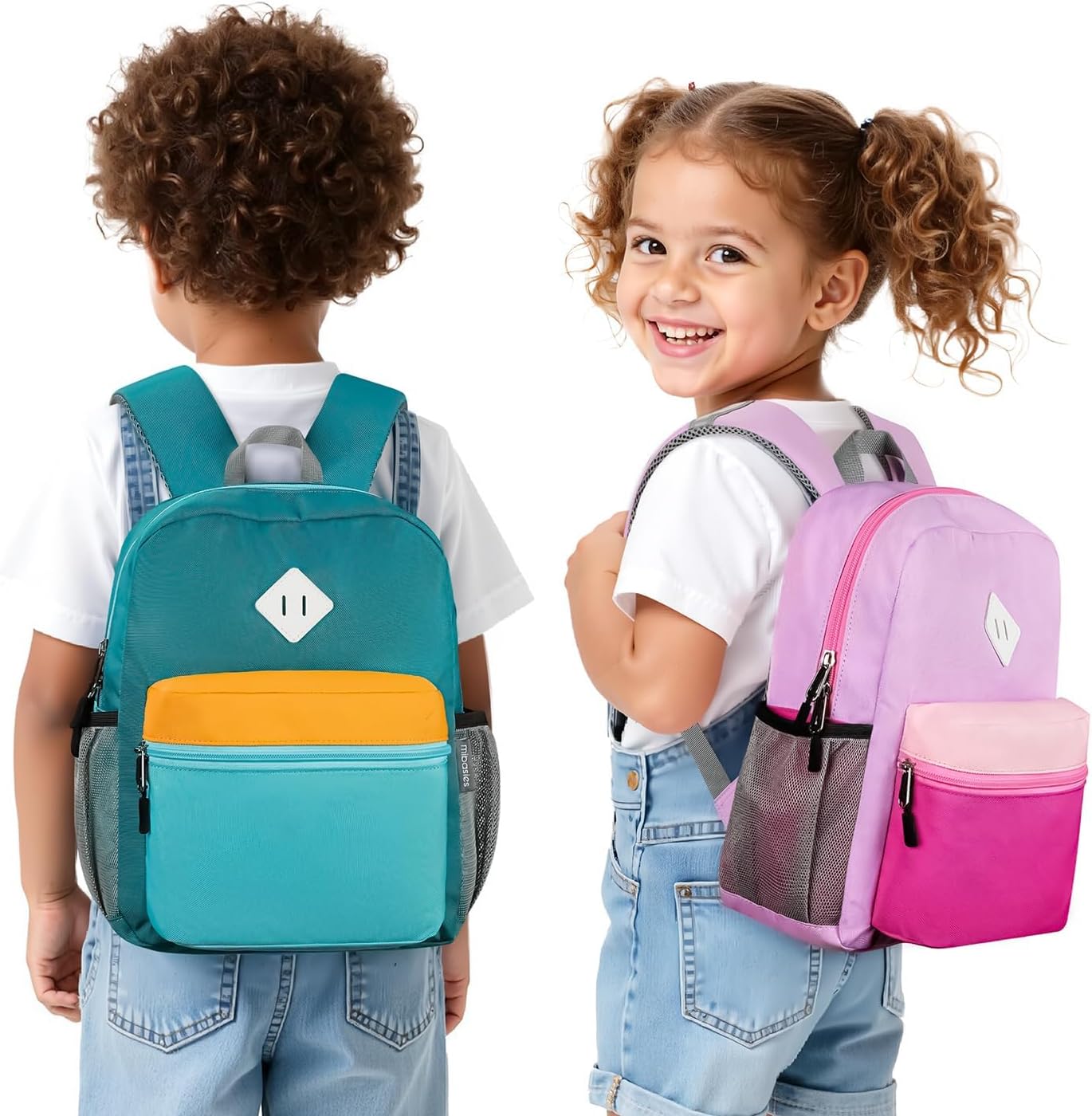 mibasies Toddler Backpack for Girls 2-4: Preschool Backpacks for Girls - Cute Kids Backpack