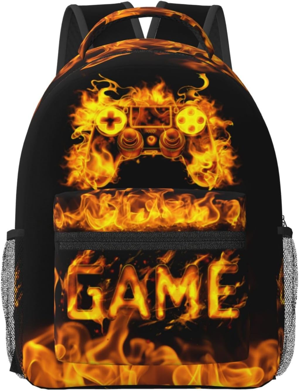 Game Kids Backpack for Boys Girls Gaming Elementary Schoolbag Kindergarten Gamepad Bookbags Preschool Toddler Book Bags Travel Bag Hiking Camping Rucksack Daypack for Back to School Gifts
