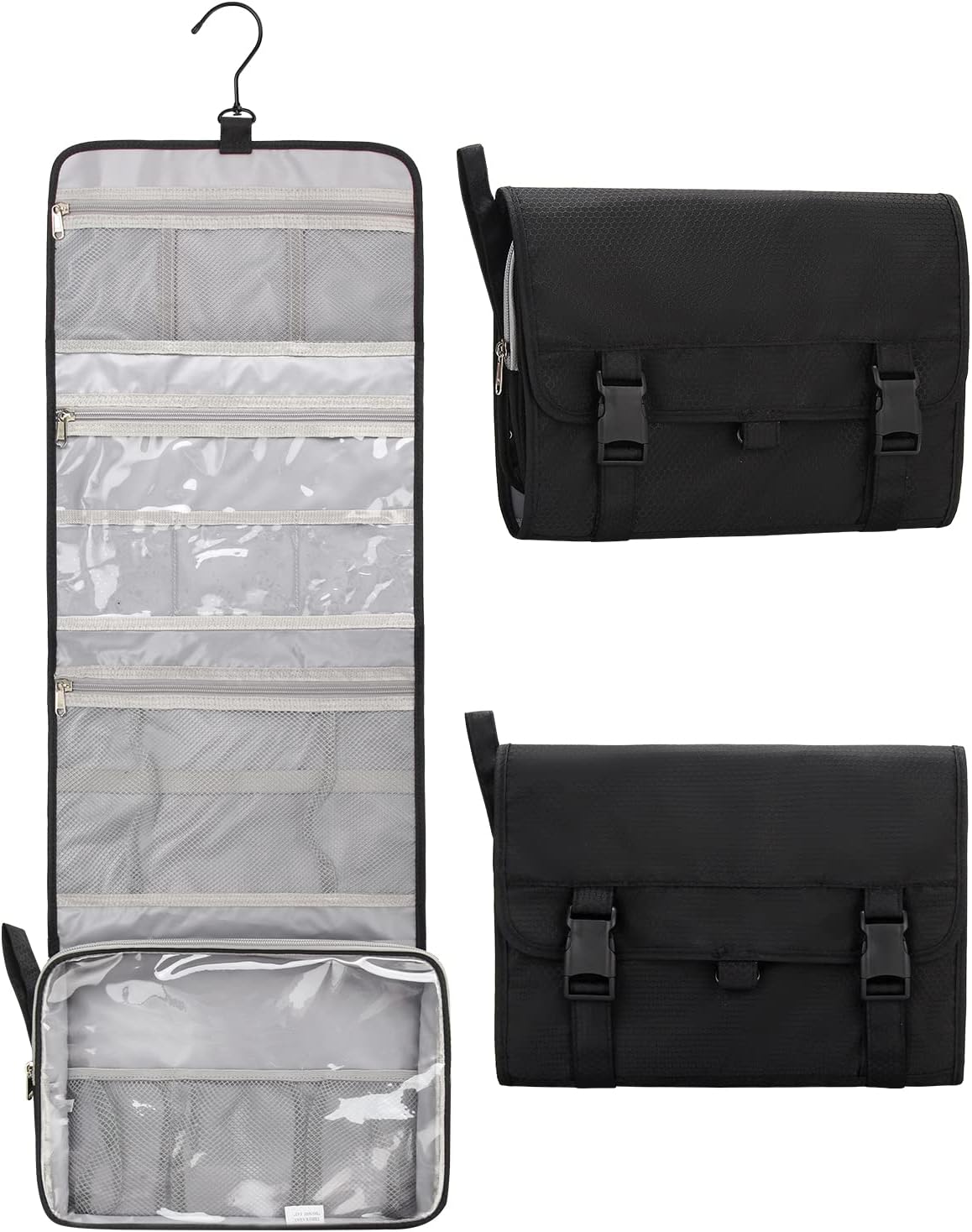 Relavel Travel Toiletry Bag for Men, Hanging Toiletry Bag for Women Makeup Cosmetic Storage