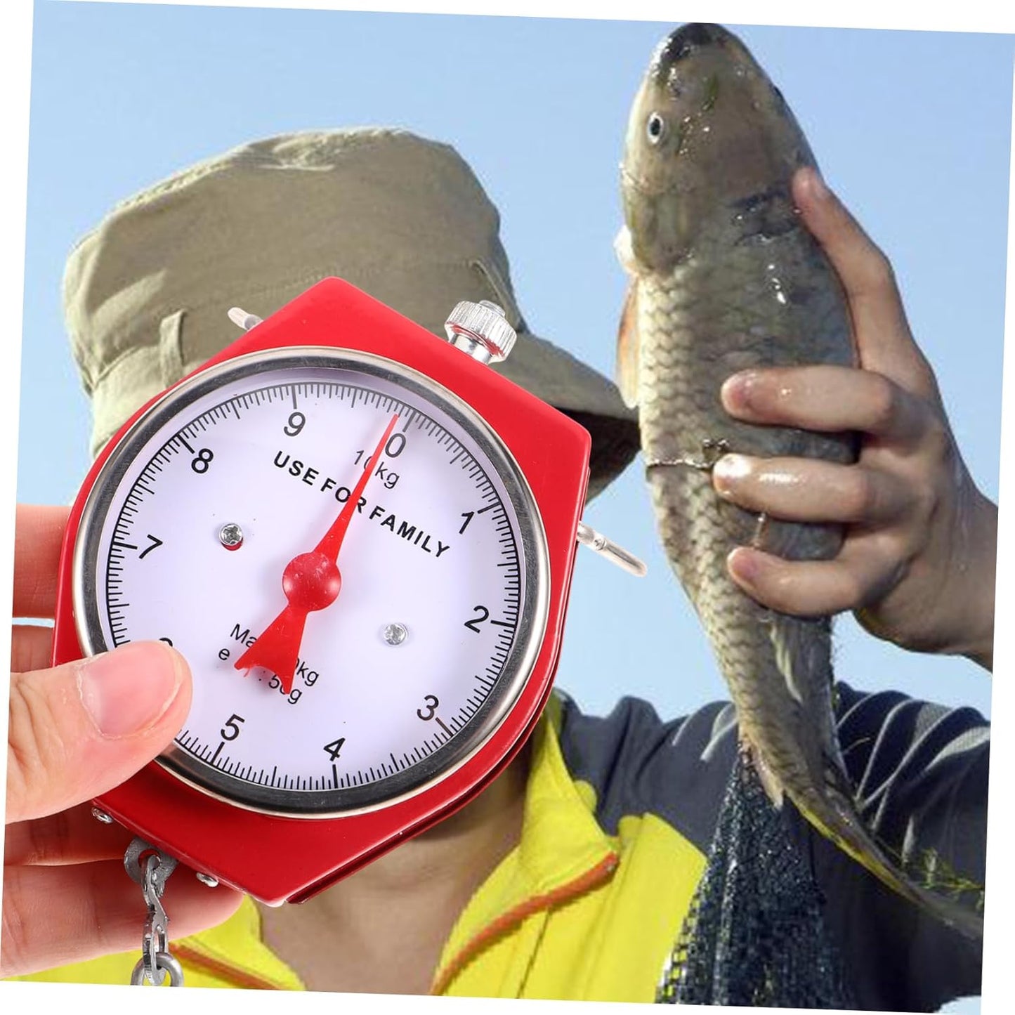 Portable Fish Scale Lightweight Spring Scale for Luggage High Accuracy