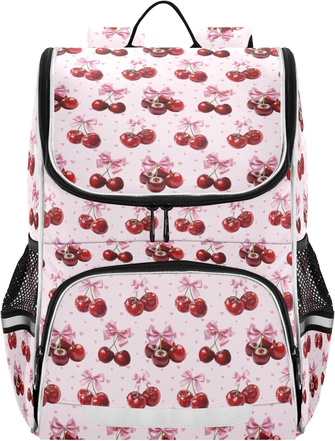 Bow Tie Cherry Cute Backpack For Girls Kids Backpack Boys Teen School Bag Bookbag Travel Daypacks