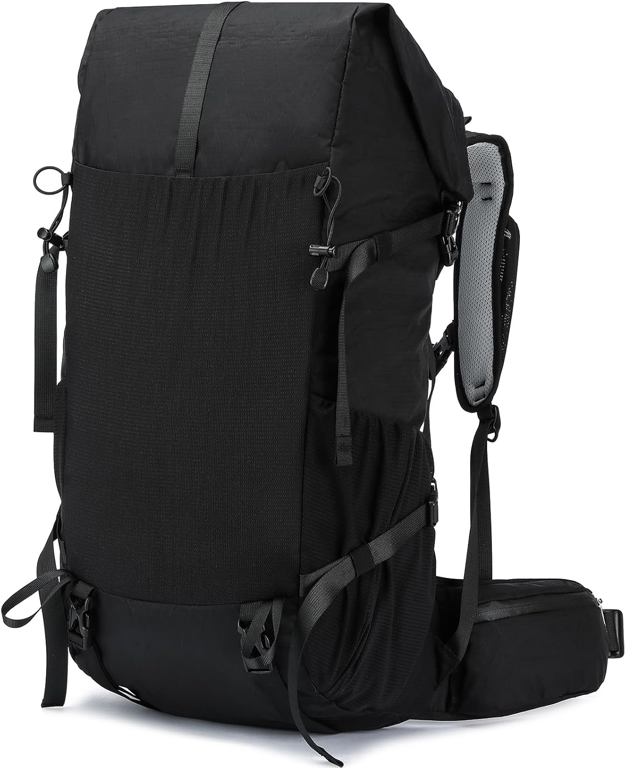 Hiking Backpack,30L +10L Extra Large Capacity Hiking Bag,Internal Frame Camping Backpack,Upgraded X-PAC Lightweight Sport Daypack Travel Backpacks Fit For Mountain Climbing Camping (Black)