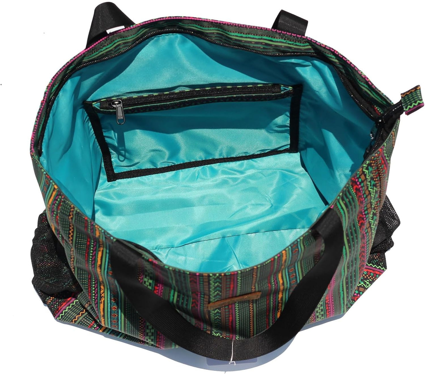 LARGE BEACH BAG Water Resistant Lightweight 20 inch Women Oversize Tote Bag for Gym Beach Travel Pool Yoga Nurse