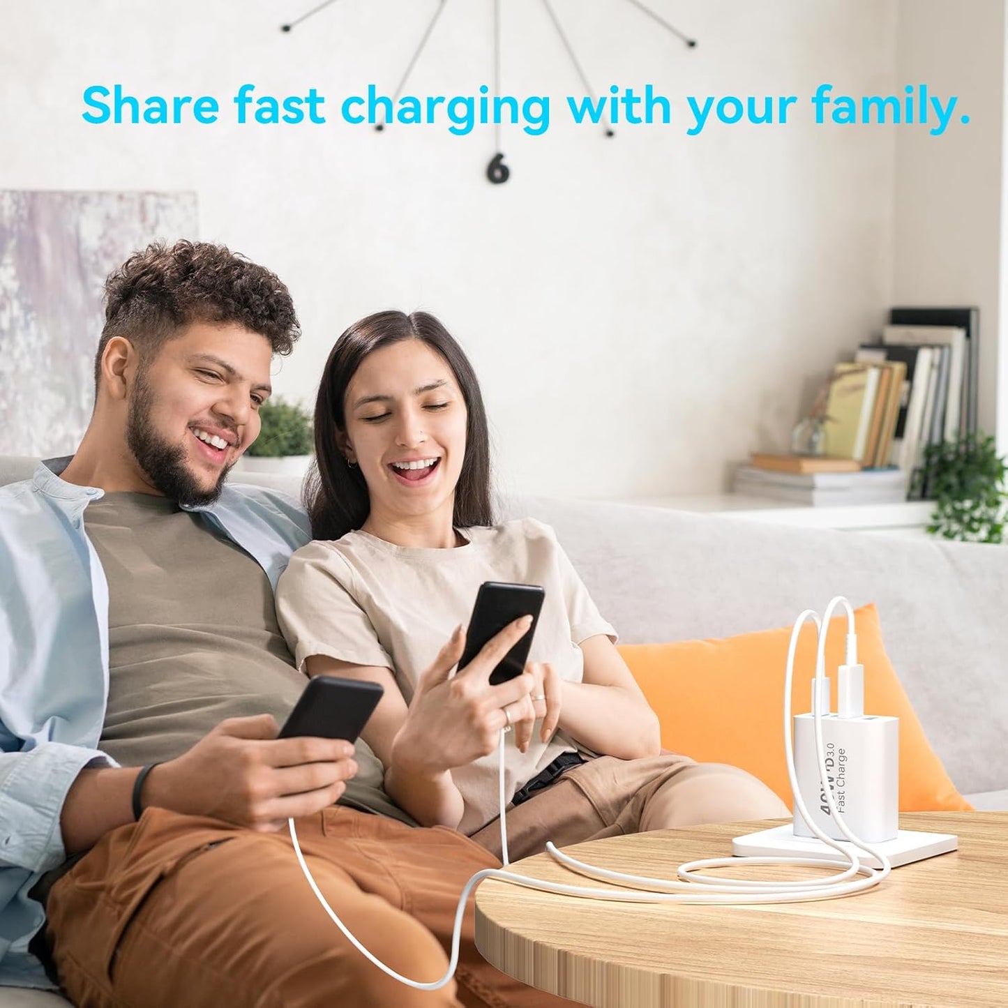 USB C Charger Block, 3Pack 40W 4 Ports Type C Fast Phone Charging Cubes PD 3.0 Wall Plug+ QC 3.0 USB A Charger Power Brick Box for iPhone 16/15/14/13/12/11 Pro Max, iPad, Galaxy, Pixel,White
