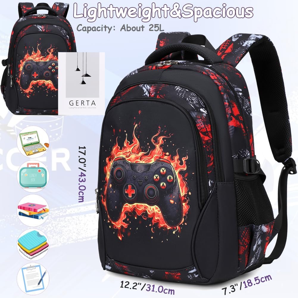Backpack for Boys Elementary Middle School Bags for Boy Kids Bookbags Teenager Casual Daypack Water