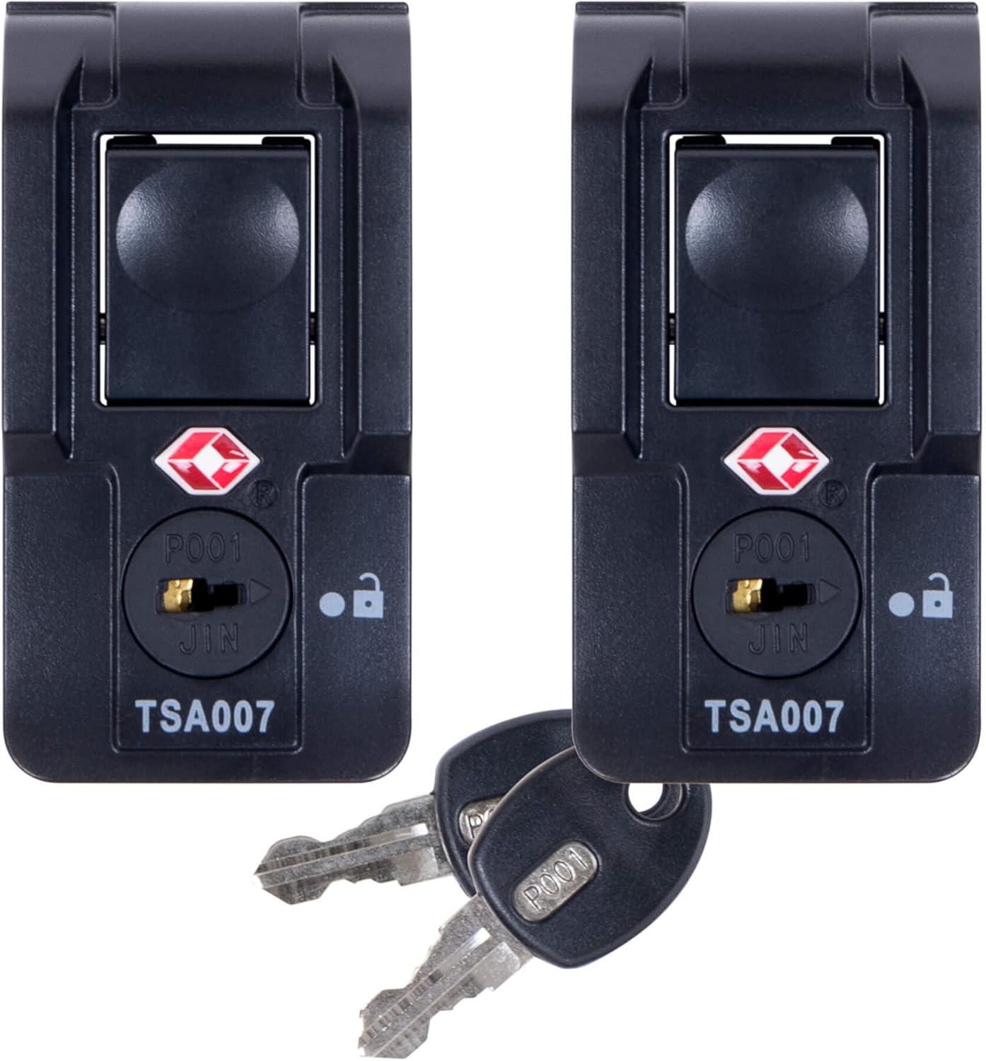 Pelican Replacement TSA Locking Latches, Medium, Black (Set of 2). Fits Select Air Cases.