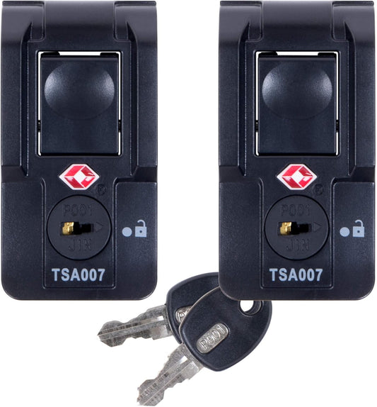 Pelican Replacement TSA Locking Latches, Medium, Black (Set of 2). Fits Select Air Cases.
