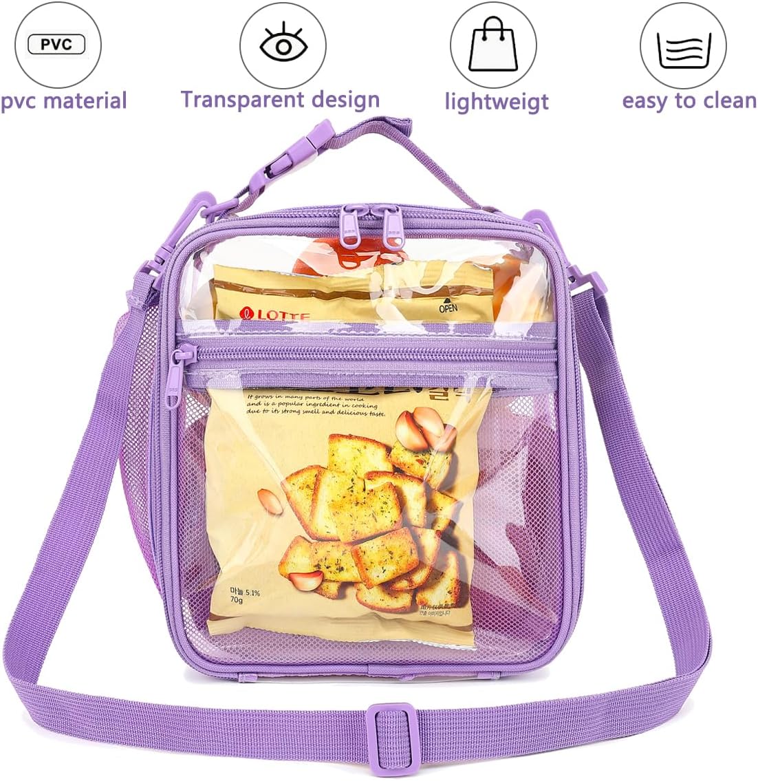 FlowFly Kids Lunch box Insulated Soft Bag Mini Cooler Back to School Thermal Meal Tote Kit for